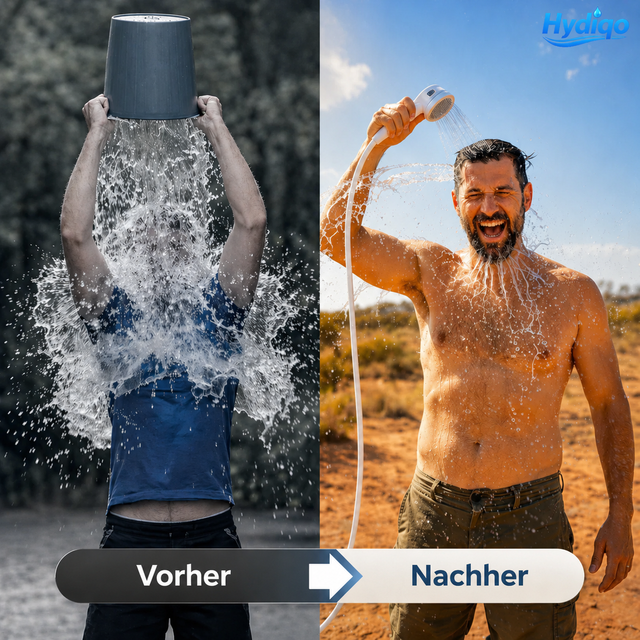 Hydiqo - Tragbare Dusche